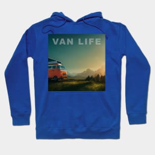 Van Life Camper RV Outdoors in Nature Hoodie